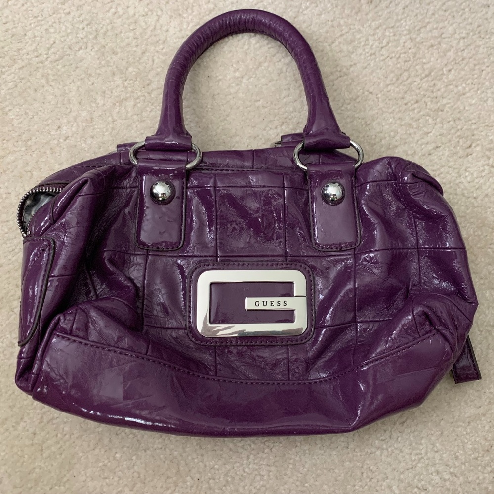 Guess purple satchel
